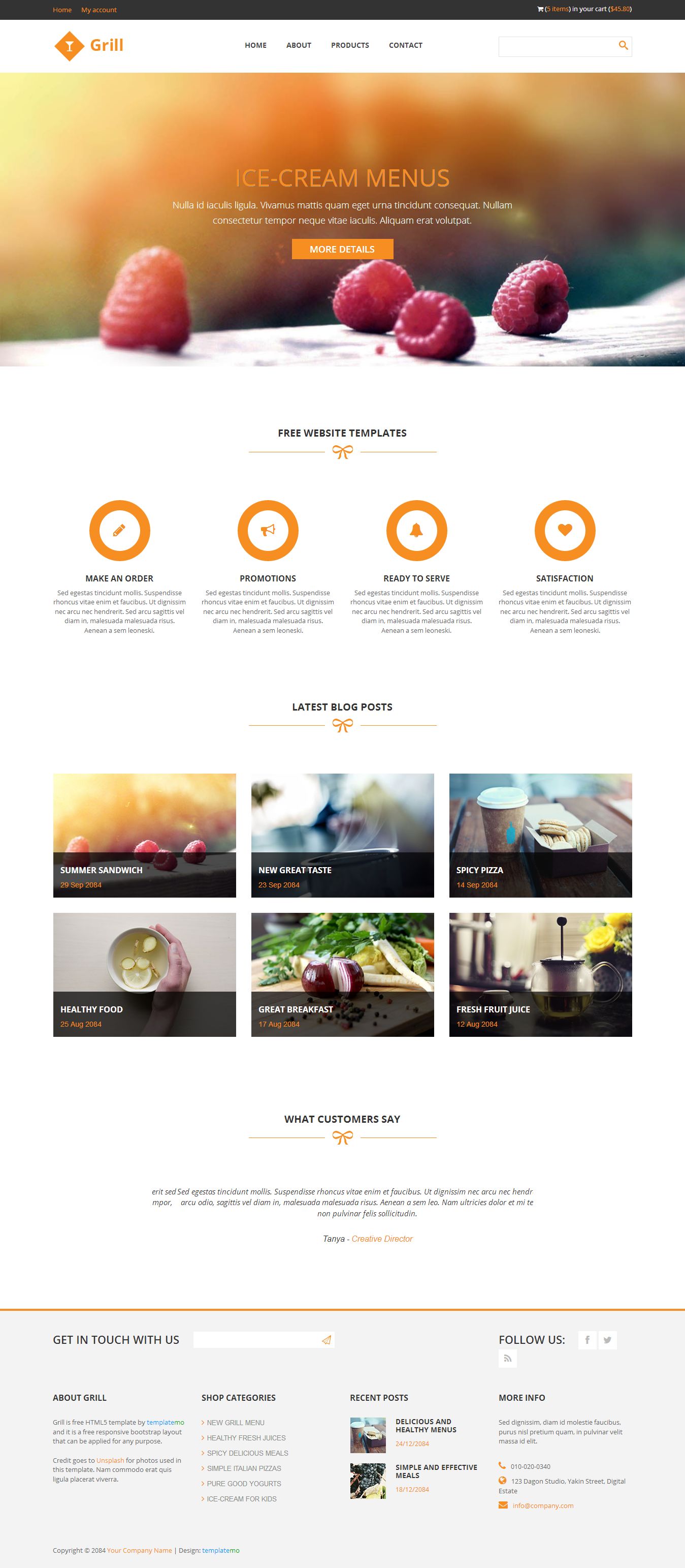 bootstrap business templates
