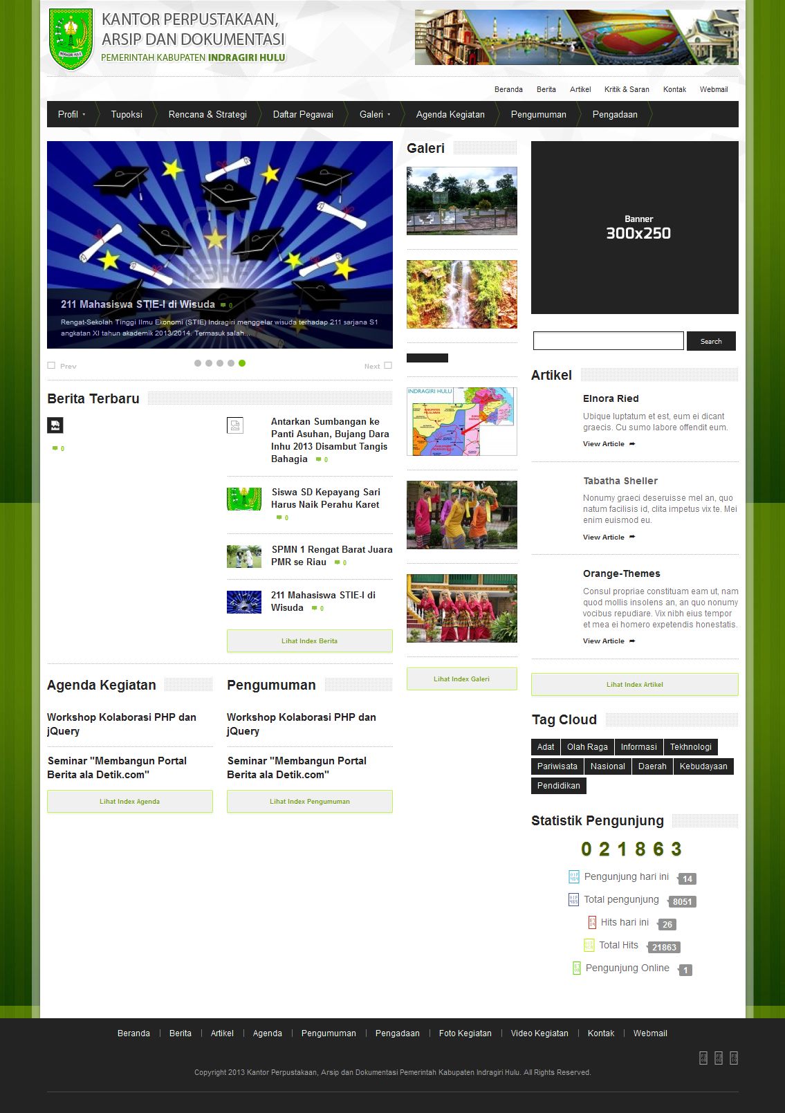 Website Arsip dan Perpustakaan Indragiri Hulu