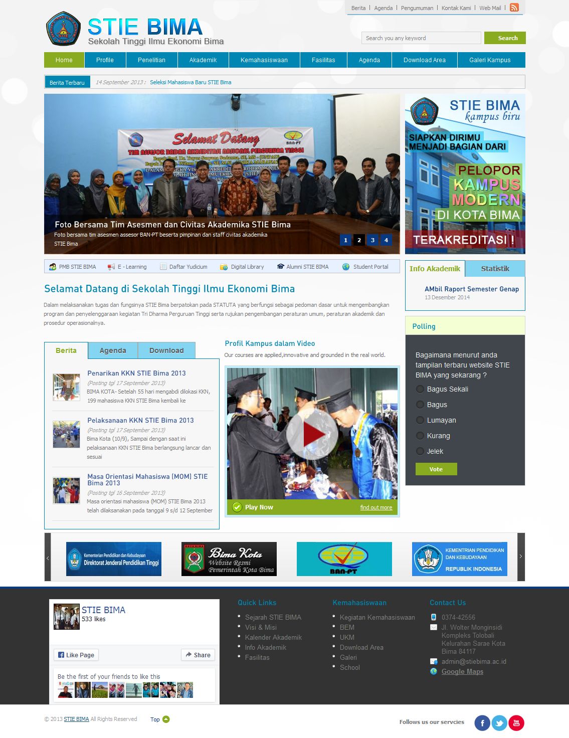 Website Akademik STIE BIMA