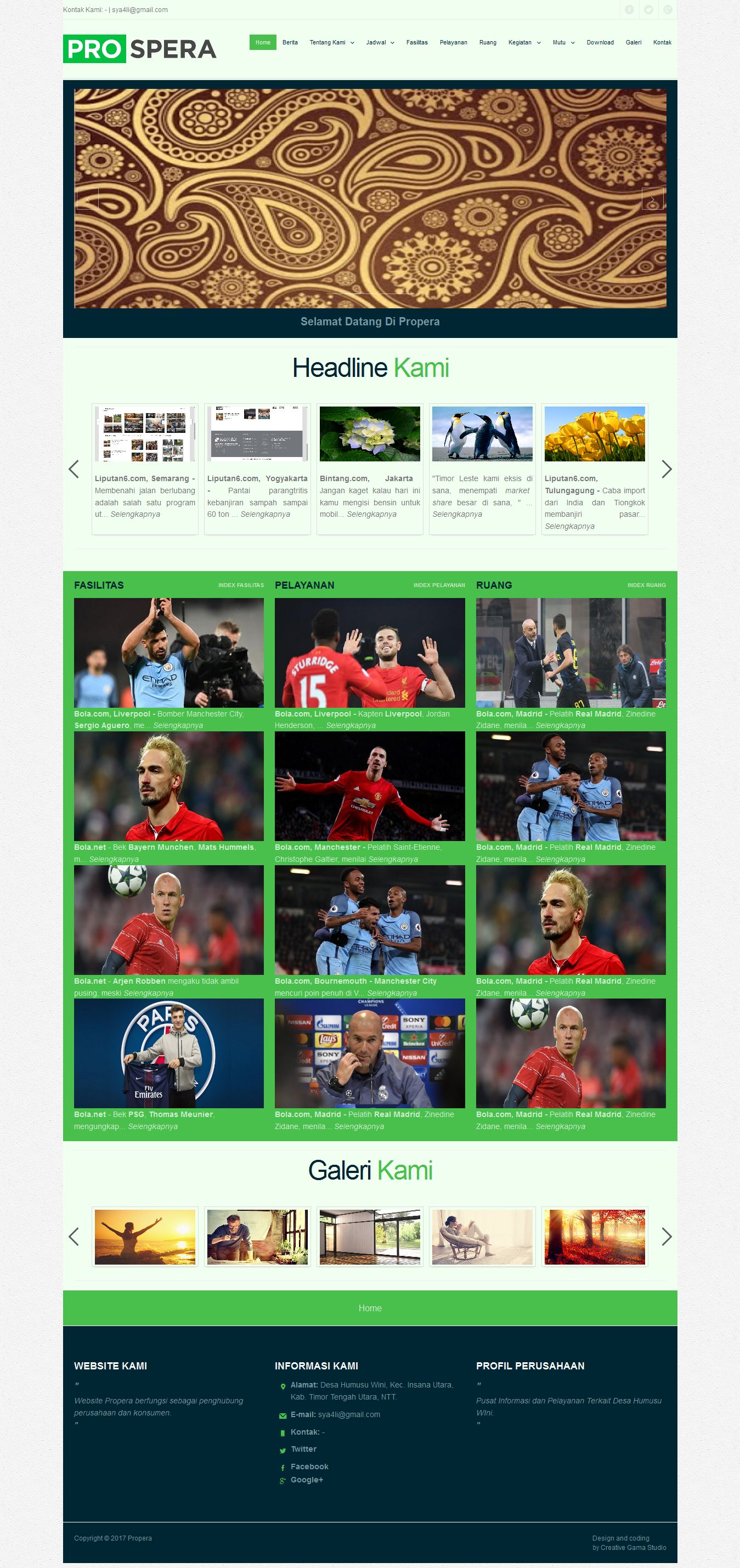 Web Profil Sebuah Perusahaan
