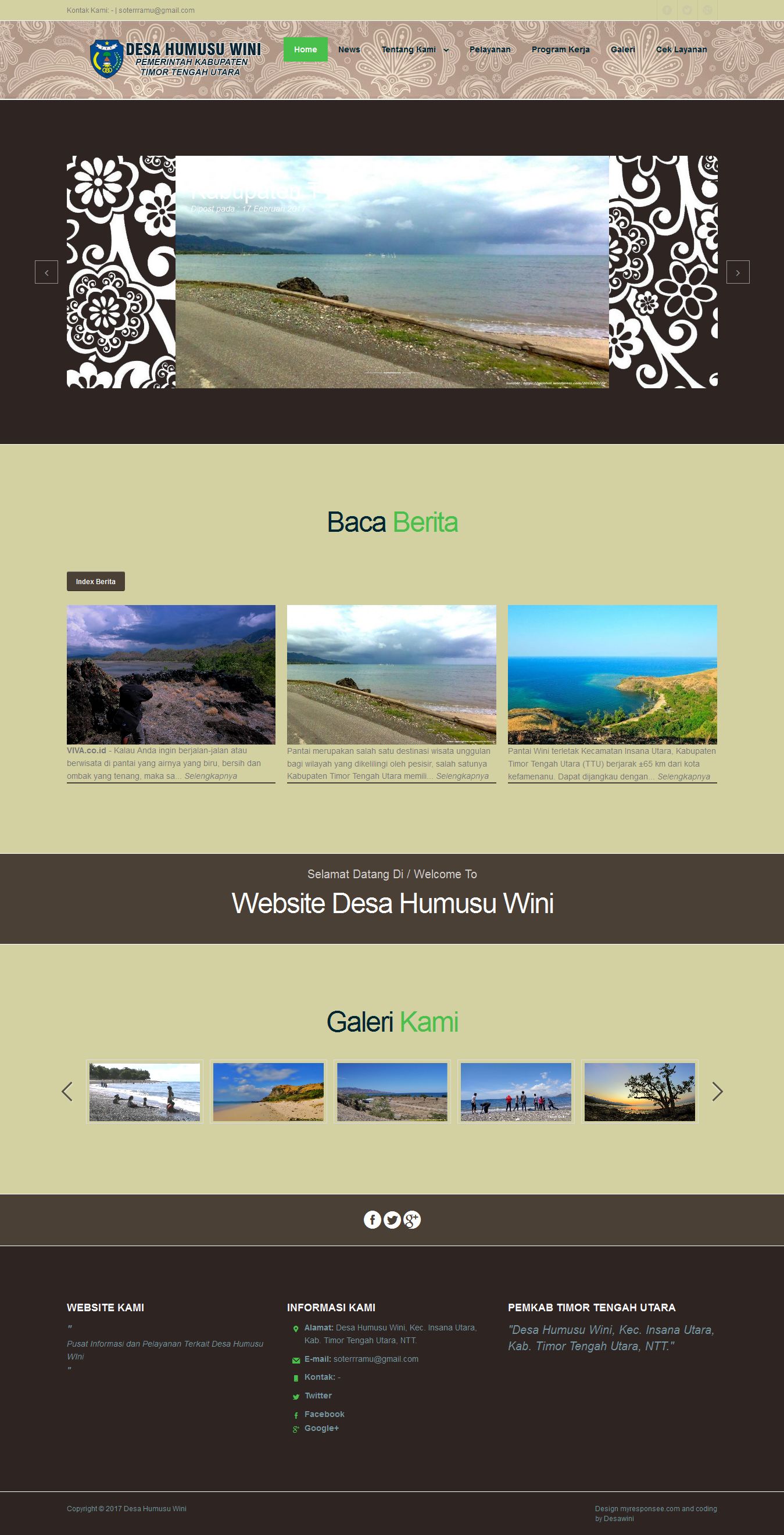 Website Desa Wini