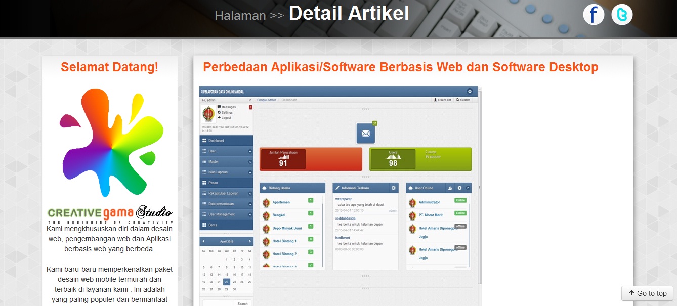 business webebsite template